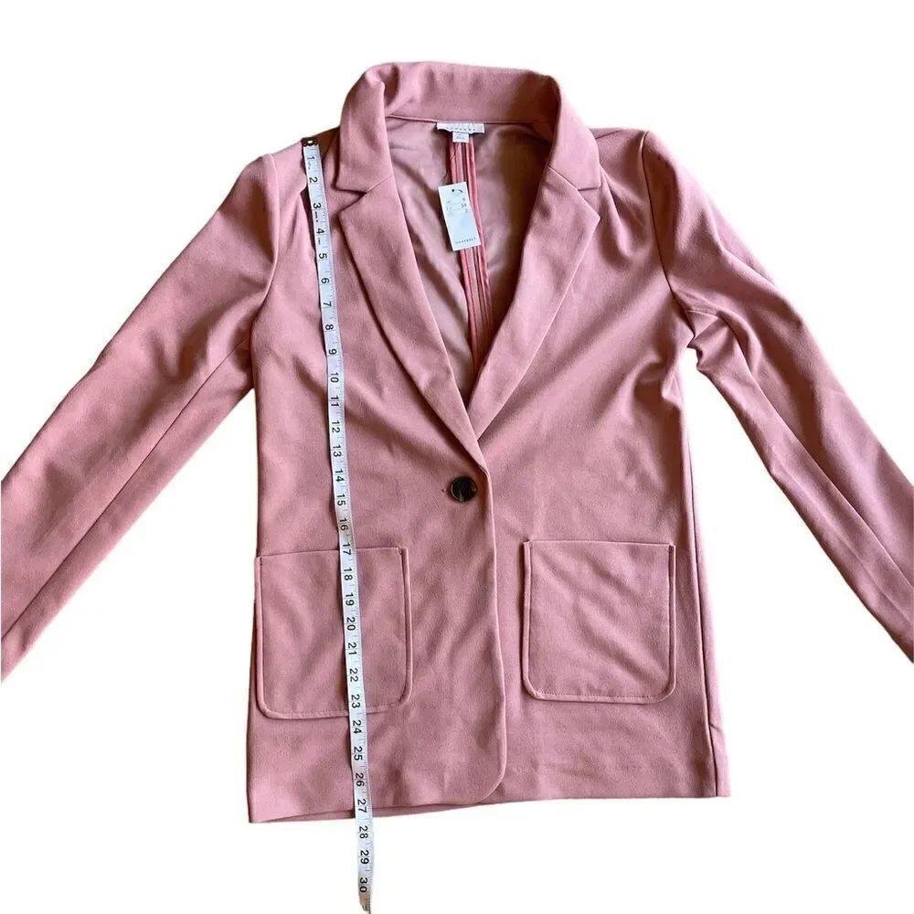 TOP SHOP Jersey Blazer Size 2 - Picture 6 of 9
